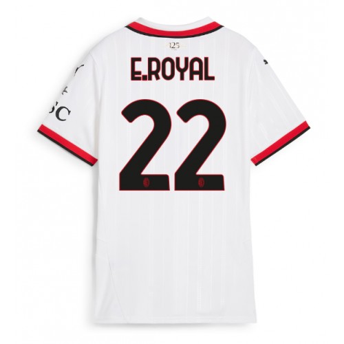 Fotbalové Dres AC Milan Emerson Royal #22 Dámské Venkovní 2024-25 Krátký Rukáv